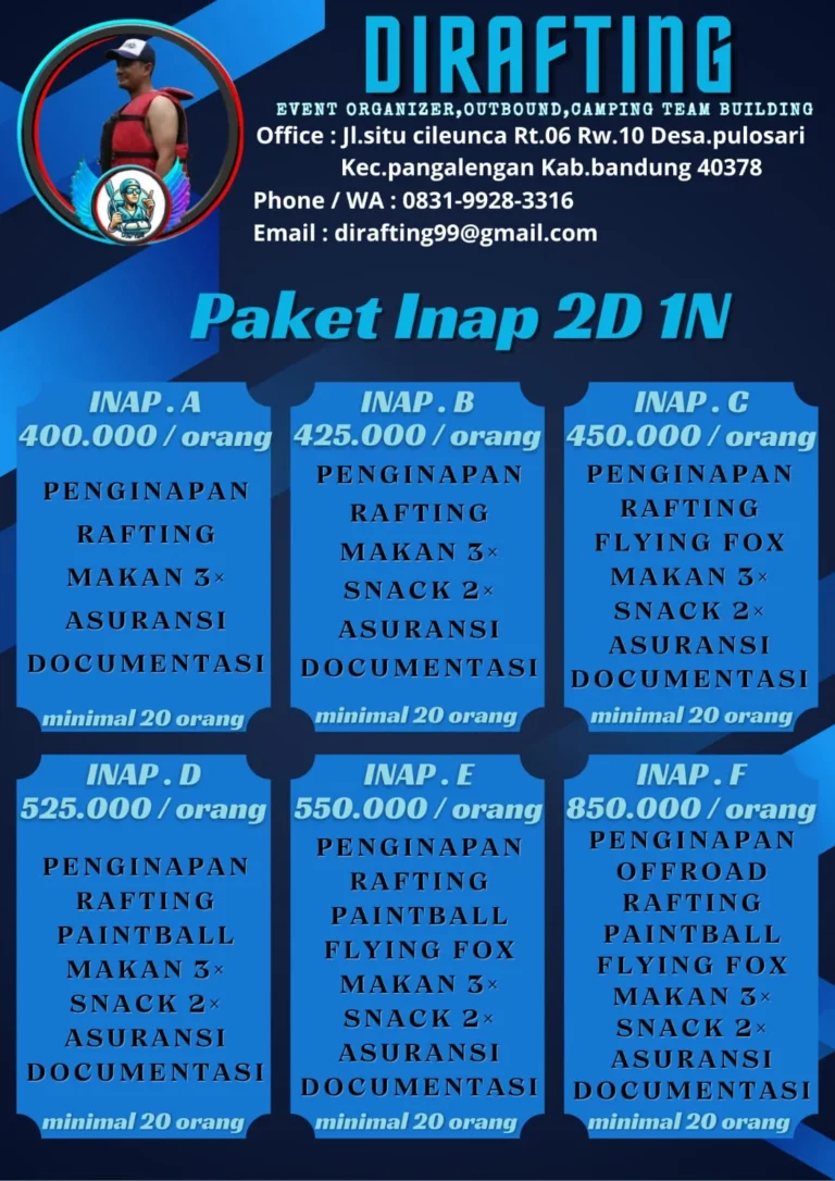 Paket Inap 2D 1N Dirafting Bandung
