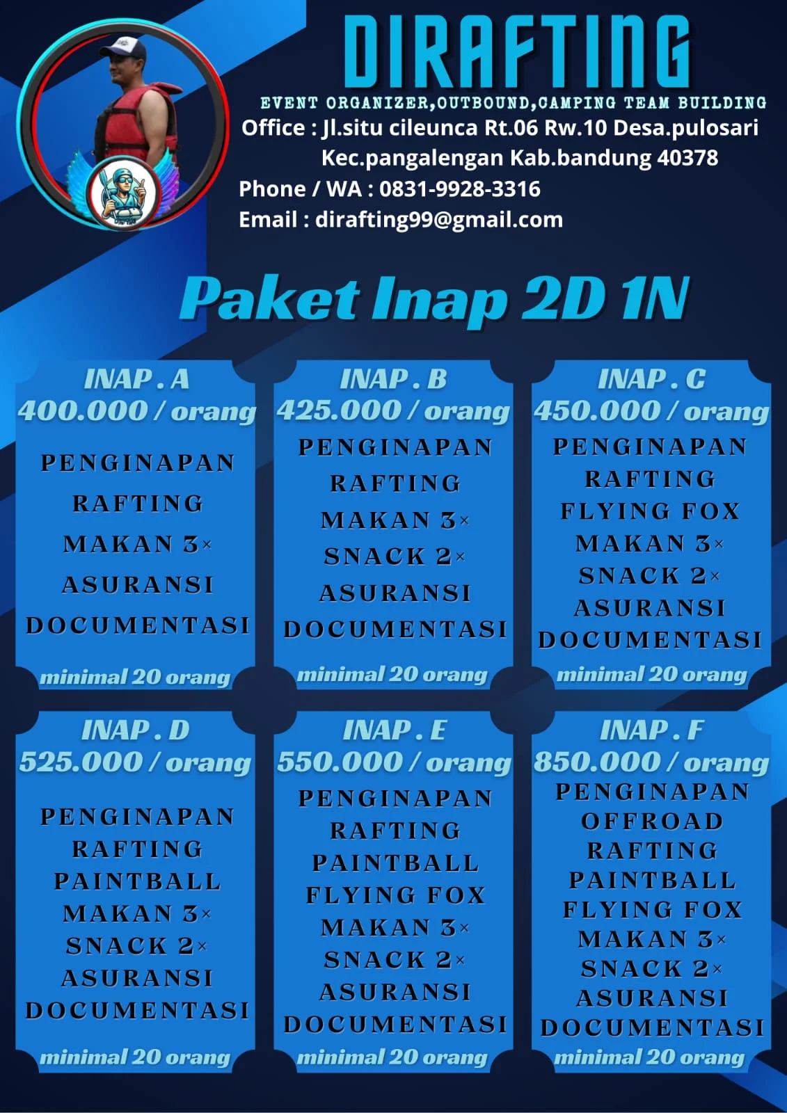 Paket Inap 2D 1N Dirafting Bandung